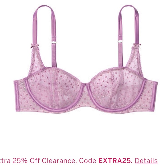 VS Unlined Balconet Bra & High Waist Thong 38DD/L - Picture 4 of 8